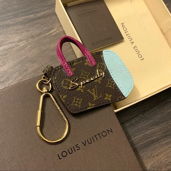 ❌SOLD❌ Louis Vuitton Monogram Porte Cles BB Speedy Key Ring Bag Charm - Picture 2 of 6